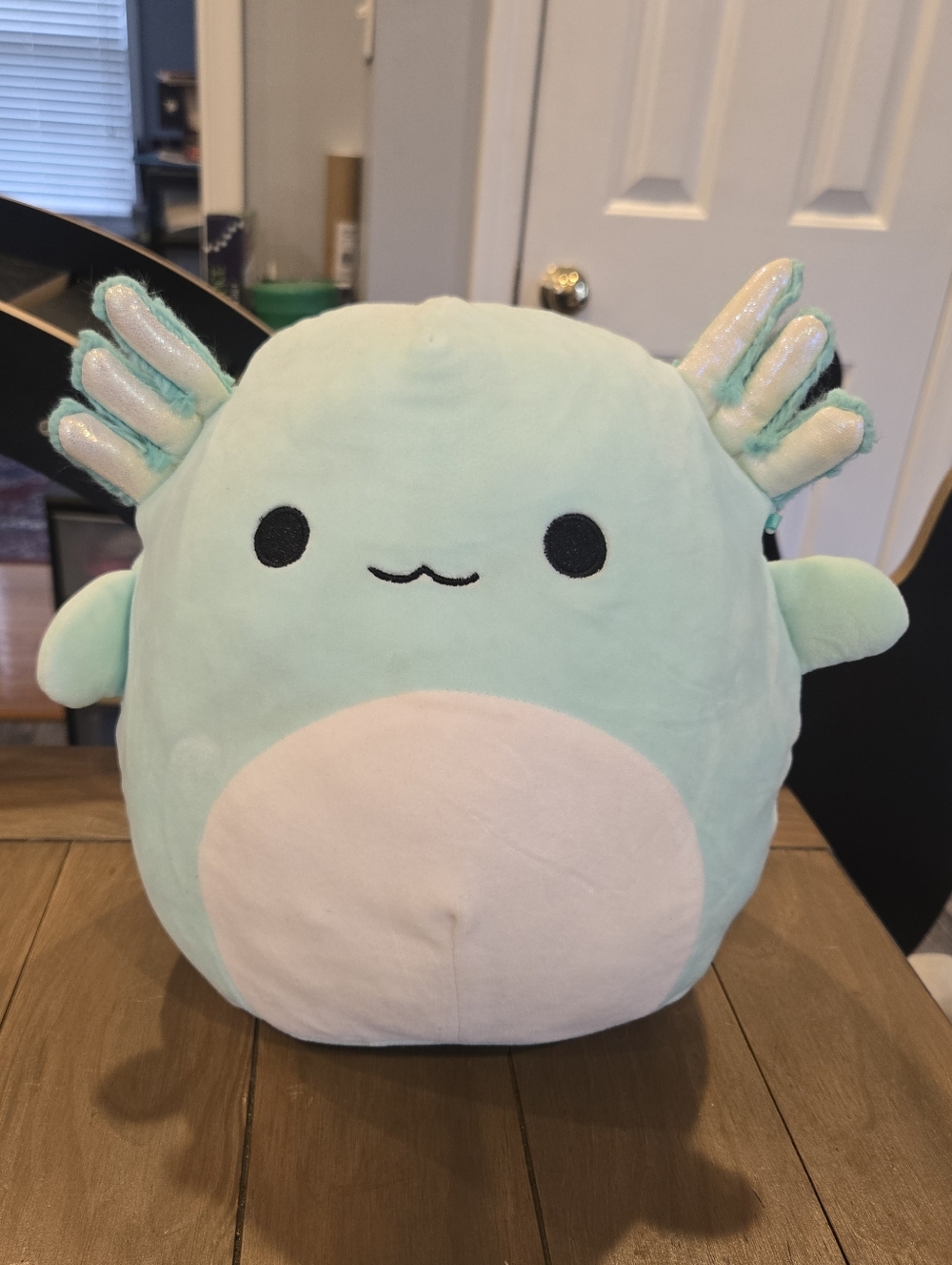 Mint Green Plush Axolotl Stuffed Animal  Kawaii Squishmallow